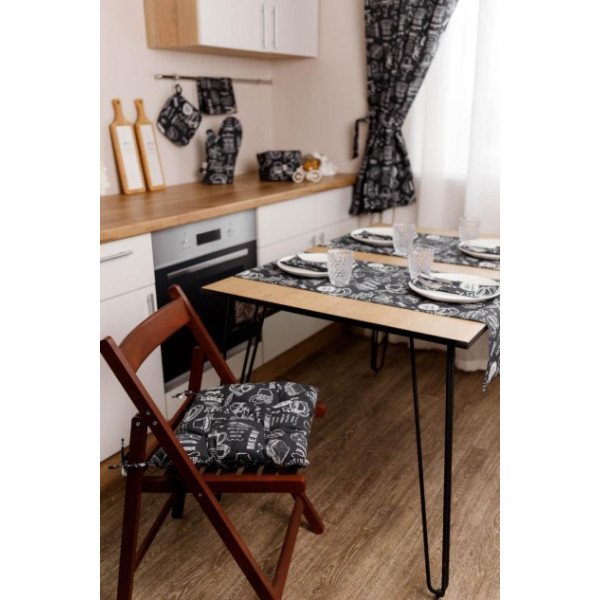Фото - Скатерть раннер Прованс Breakfast black 40х120 см (039617)