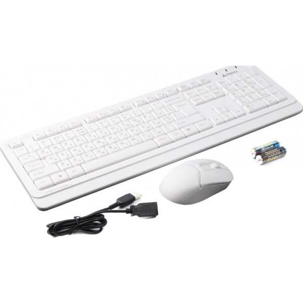 Фото - Клавиатура+мышь беспроводная A4tech FG1012 White USB