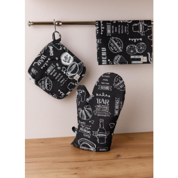 Фото - Салфетка для сервировки Прованс Breakfast black 35х45 см (039619)