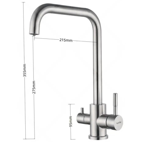 Фото - Смеситель кухонный Ventolux KFPW 11 BN