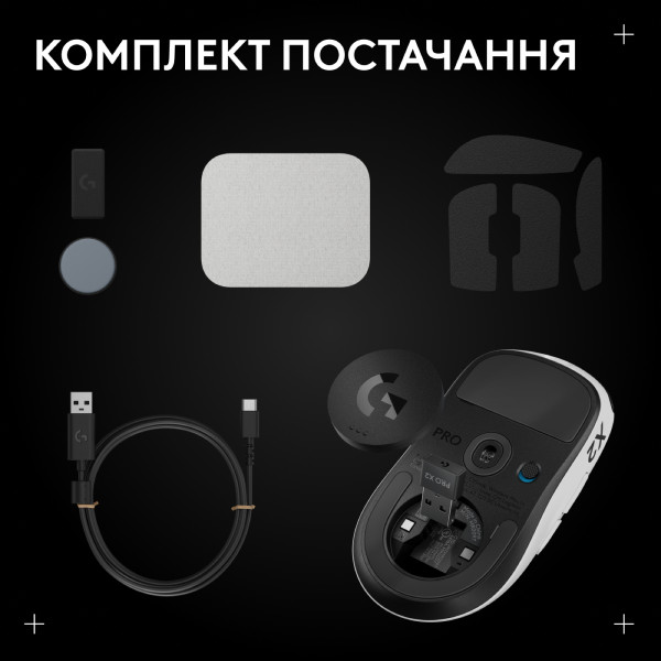 Фото - Мышь беспроводная игровая Logitech G PRO X2 Superstrike Lightspeed (910-007776)