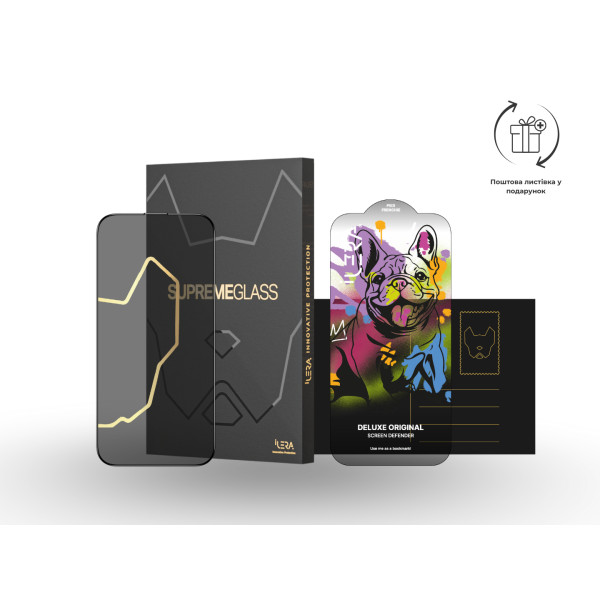 Фото - Защитное стекло для смартфона ILera DeLuxe Incognito Glass for iPhone 17 Pro (iLInDL17Pr)