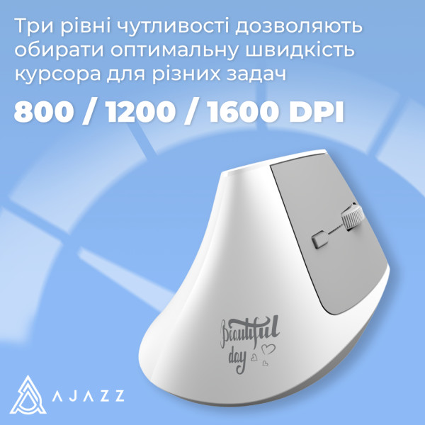Фото - Мышь беспроводная игровая Ajazz i300 White (i300-W)