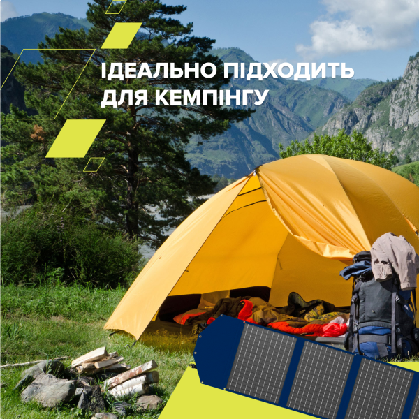Фото - Портативная солнечная панель Canyon SP-100W Blue (CND-SP100W)