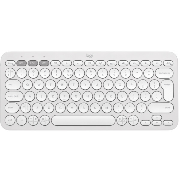 Фото - Клавиатура беспроводная Logitech K380s Pebble Keys 2 White Bluetooth (920-011852)