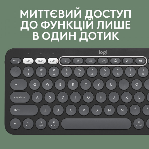 Фото - Клавиатура+мышь беспроводная Logitech Pebble 2 Combo for Mac Graphite Bluetooth (920-012244)