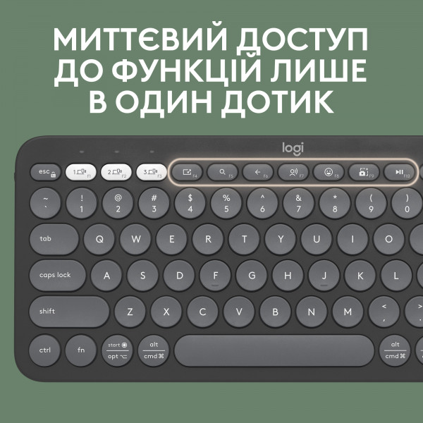 Фото - Уценка - Клавиатура+мышь беспроводная Logitech Pebble 2 Combo Graphite Wireless (920-012239)