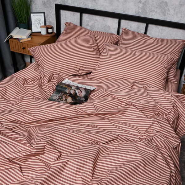 Фото - Комплект постельного белья Moon&Star Бязь Gold Люкс Autumn Stripes 160х220х2 нав. 4х50х70 (MS-820005948)