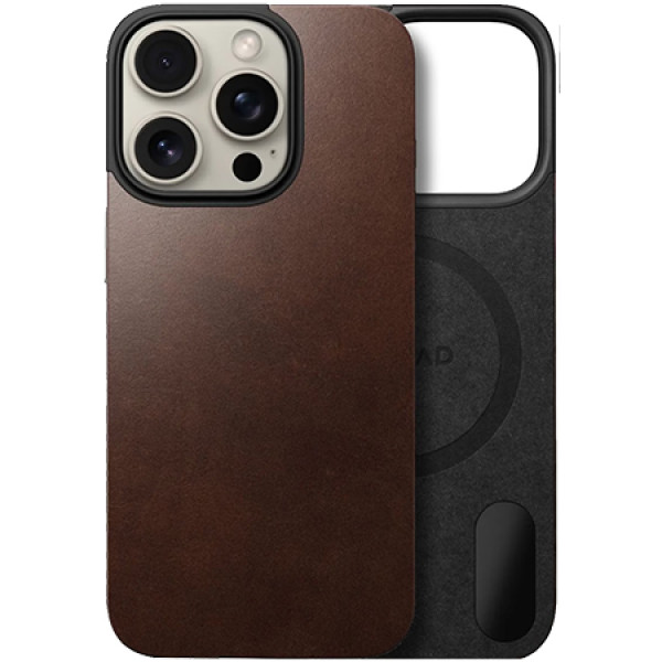 Фото - Чехол для смартфона Nomad Magnetic Rustic Brown Horween for iPhone 16 Pro (NM01362685)