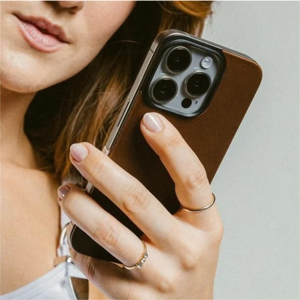 Фото - Чехол для смартфона Nomad Magnetic Rustic Brown Horween for iPhone 16 Pro (NM01362685)