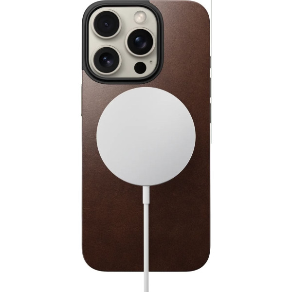 Фото - Чехол для смартфона Nomad Magnetic Rustic Brown Horween for iPhone 16 Pro (NM01362685)