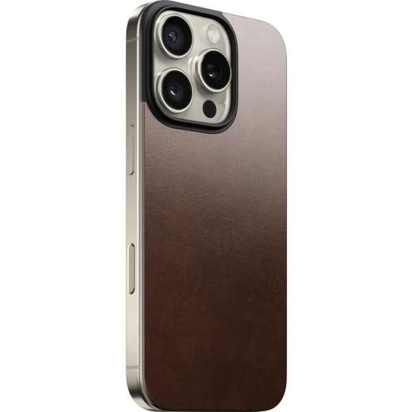 Фото - Чехол для смартфона Nomad Magnetic Rustic Brown Horween for iPhone 16 Pro (NM01362685)