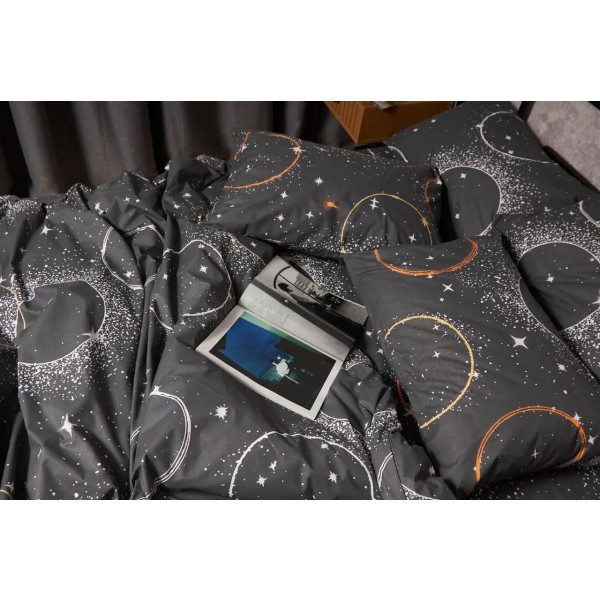 Фото - Комплект постельного белья Moon&Star Бязь Gold Люкс Cosmic Glow 175х210 нав. 2х70х70 (MS-820005642)