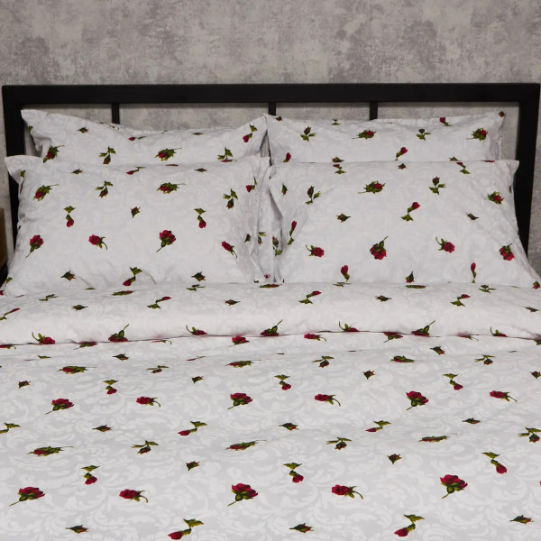 Фото - Комплект постельного белья Moon&Star Бязь Gold Люкс Romantic Rose 175х210 нав. 4х50х70 (MS-820009668)
