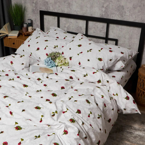 Фото - Комплект постельного белья Moon&Star Бязь Gold Люкс Romantic Rose 175х210 нав. 4х70х70 (MS-820009669)