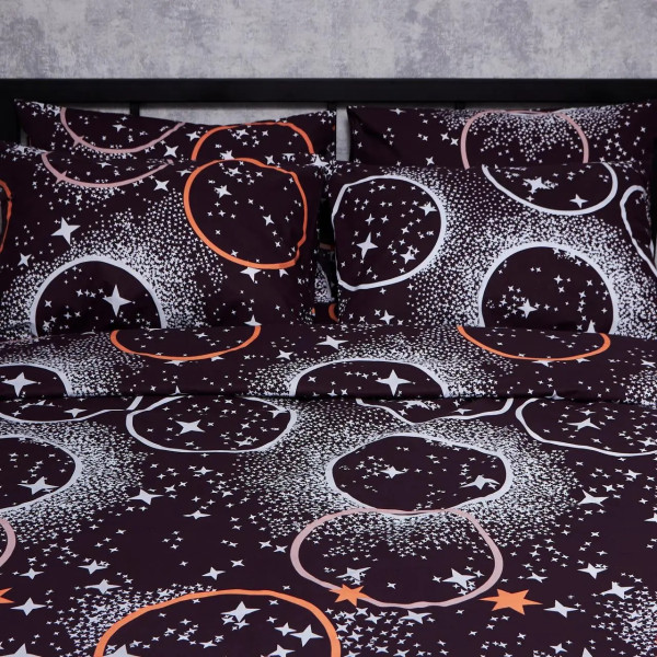 Фото - Комплект постельного белья Moon&Star Бязь Gold Люкс «Cosmic Vibes» 143х210 см нав. 2х40х60 (MS-820006210)