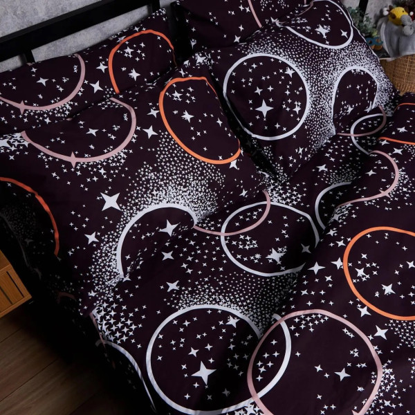 Фото - Комплект постельного белья Moon&Star Бязь Gold Люкс «Cosmic Vibes» 143х210 см нав. 2х40х60 (MS-820006210)