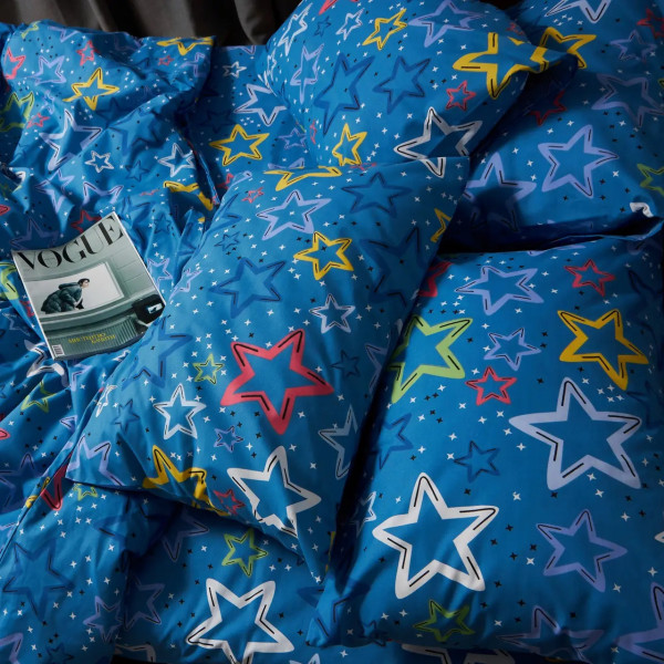 Фото - Комплект постельного белья Moon&Star Бязь Gold Люкс Galaxy Dreams 143х210 см нав. 4х50х70 (MS-820009293)