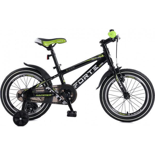 Фото - Двухколёсный велосипед Forte Hammer 16'' Black