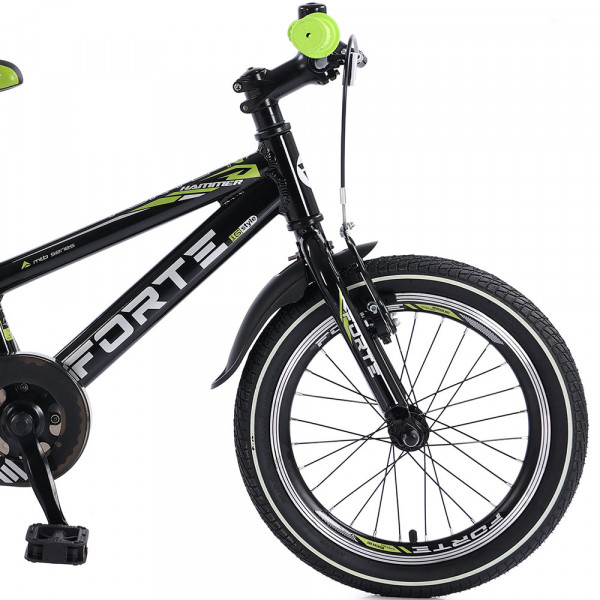 Фото - Двухколёсный велосипед Forte Hammer 16'' Black