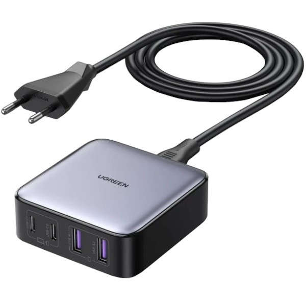 Фото - Сетевое зарядное устройство UGREEN CD327 4xUSB 65W (2хUSB-C+2xUSB-A) (90747)