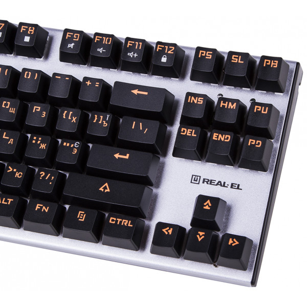 Фото - Клавиатура проводная REAL-EL M07 Black-Silver USB