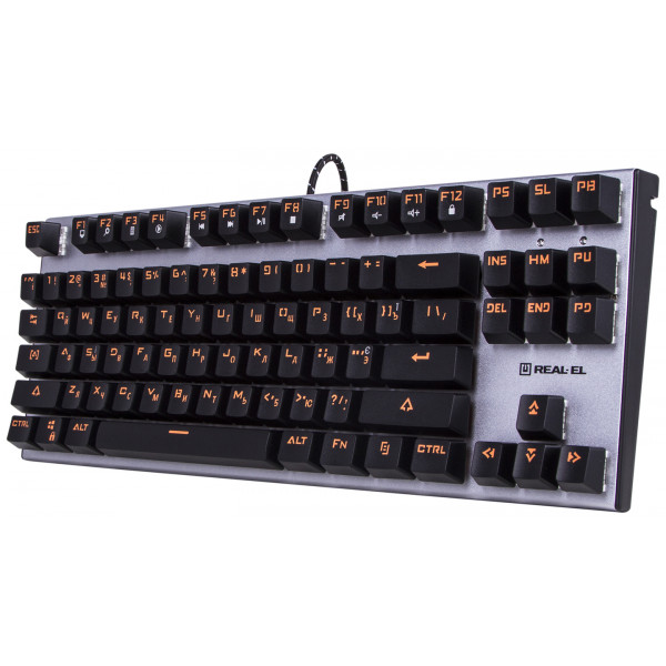 Фото - Клавиатура проводная REAL-EL M07 Black-Silver USB