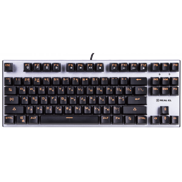 Фото - Клавиатура проводная REAL-EL M07 Black-Silver USB