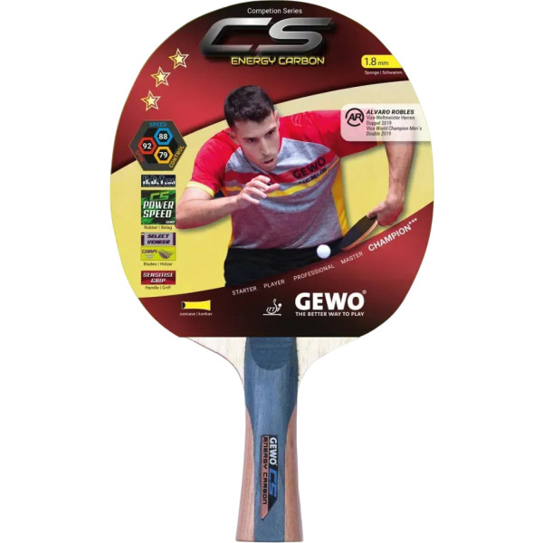 Фото - Ракетка для настольного тенниса Gewo CS Energy Carbon FL (860500001) Фото - Ракетка для настольного тенниса Gewo CS Energy Carbon FL (860500001)