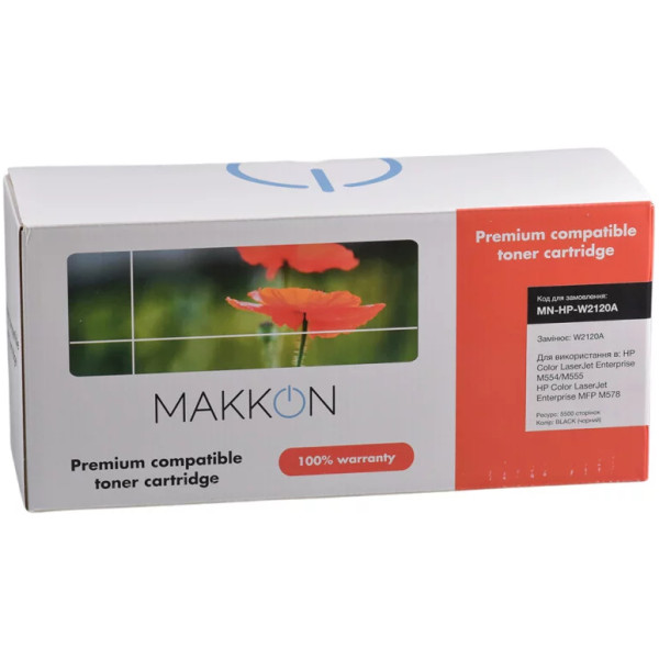 Фото - Картридж для лазерных принтеров/МФУ Makkon HP W2120A (212A) для CLJ M554/M555/M578 black (MN-HP-W2120A)