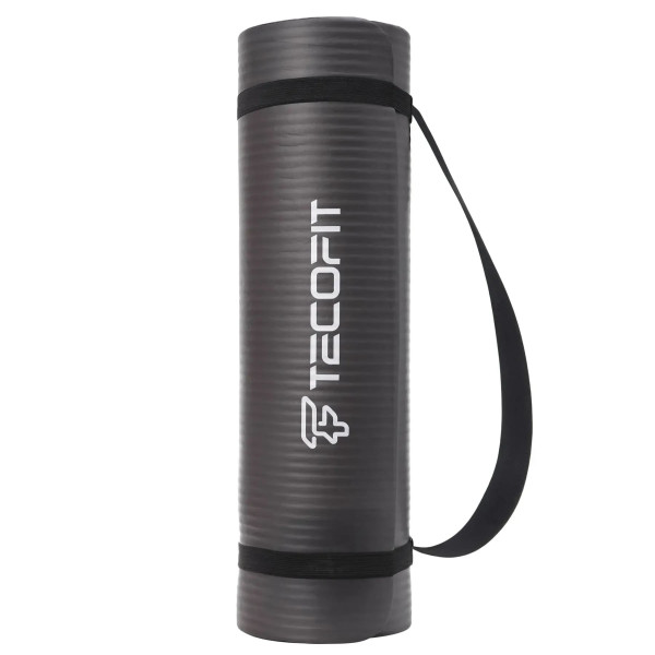 Фото - Коврик для йоги и фитнеса TECOFIT 183х61х1 см NBR Black (TOP20106462/2)