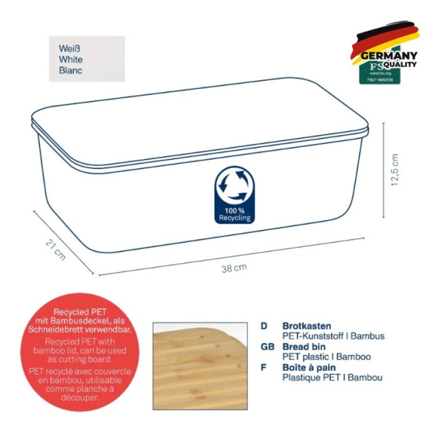 Фото - Хлебница Kela Apart 38х21х12,5 см (12638)