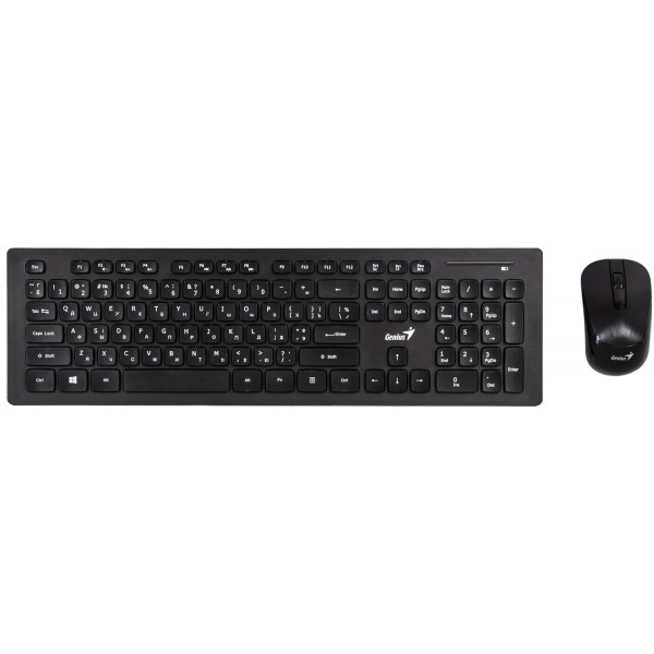 Фото - Клавиатура+мышь беспроводная Genius SlimStar 8008 Black WL Ukr (31340001413)
