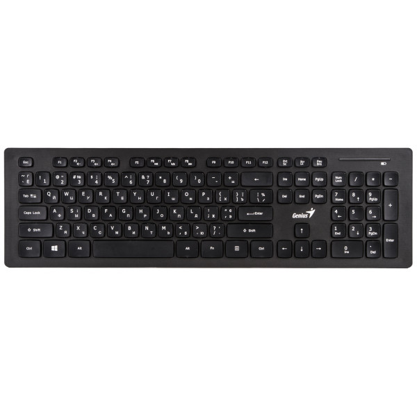 Фото - Клавиатура+мышь беспроводная Genius SlimStar 8008 Black WL Ukr (31340001413)