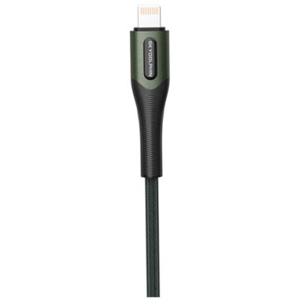 Фото - Кабель синхронизации данных SkyDolphin S01L USB-Lightning 1m Dark Green (USB-000580) Фото - Кабель синхронизации данных SkyDolphin S01L USB-Lightning 1m Dark Green (USB-000580)