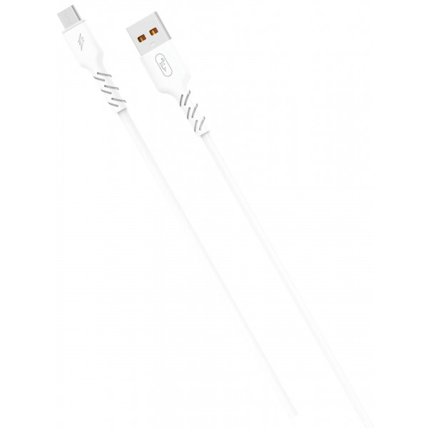 Фото - Кабель синхронизации данных SkyDolphin S07V TPE High Elastic Line USB-microUSB 1m White (USB-000597)