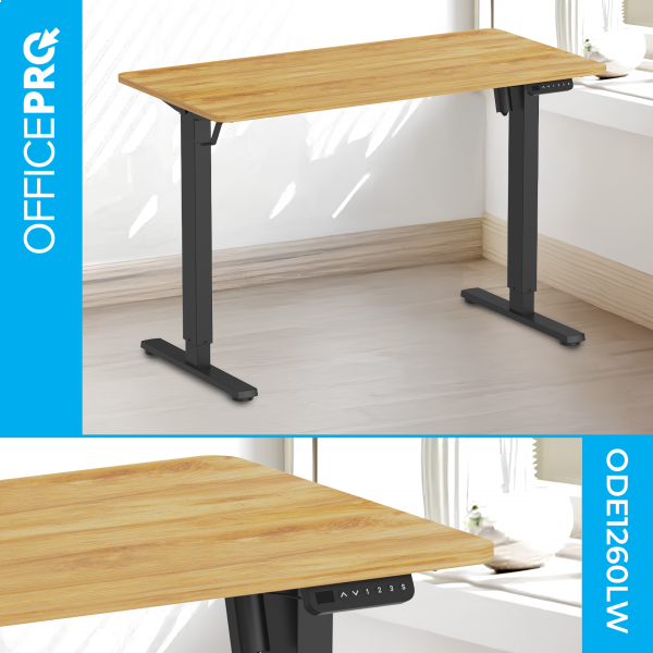 Фото - Уценка - Стол компьютерный OfficePro ODE1260LW Light Wood/Black