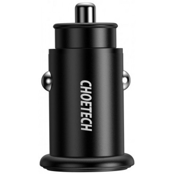 Фото - Автомобильное зарядное устройство Choetech PD3.0 30w Fast Black (TC0006)