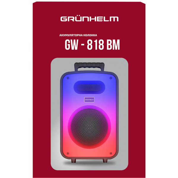 Фото - Портативная акустика Grunhelm GW-818-BM