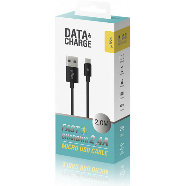 Фото - Кабель синхронизации данных Piko CB-UM12 Micro USB 2м Black (1283126493881)