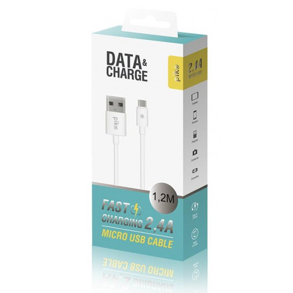 Фото - Кабель синхронизации данных Piko CB-UM11 USB-microUSB 1.2m White (1283126496172)