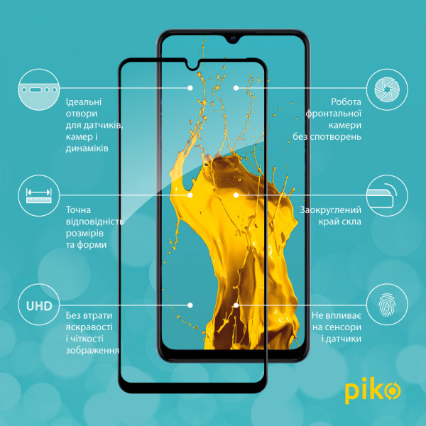 Фото - Защитное стекло для смартфона Piko Full Glue for ZTE Blade A72 Black (1283126545580)