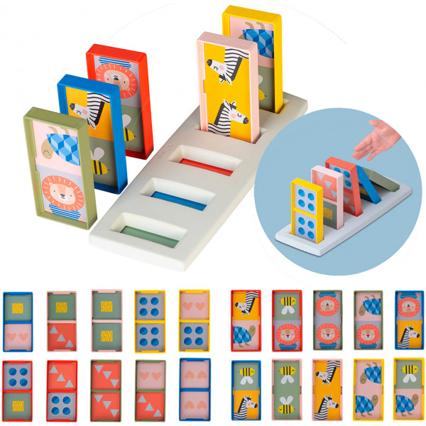 Фото - Настольная игра (3-4 года) Taf Toys Саванна - Мое первое домино (12865)