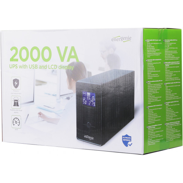 Фото - Источник бесперебойного питания EnerGenie 2000VA (EG-UPS-035)