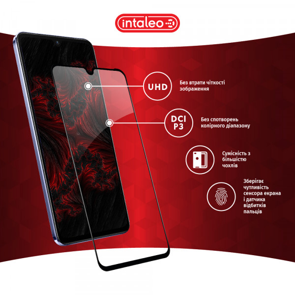 Фото - Защитное стекло для смартфона Intaleo Full Glue for Vivo V21 (1283126528484)