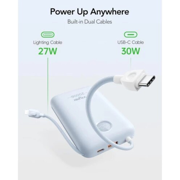 Фото - Батарея мобильная VIYISI G2068 20000mAh 30W Blue (X0020VPKNH)