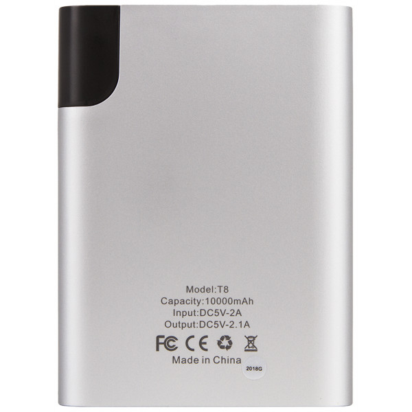Фото - Батарея мобильная Xipin T8 10000 mAh Silver