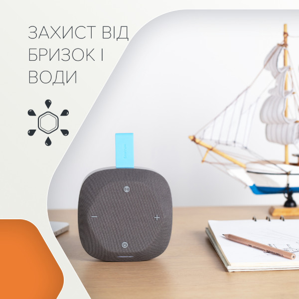 Фото - Уценка - Портативная акустика Canyon HEXAGON 10 TWS 8W IPX5 Grey Orange (CNE-CBTSP10GO)