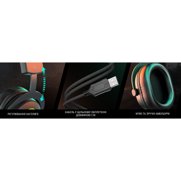 Фото - Гарнитура проводная игровая Fifine Black RGB (H6)