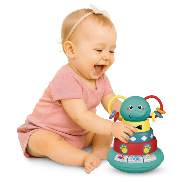 Фото - Интерактивная игрушка Kiddi Smart СЛОНЕНОК ГРАЙКО (украинский, свет) (1305-UK)